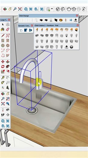 Click Change plugin in sketchup