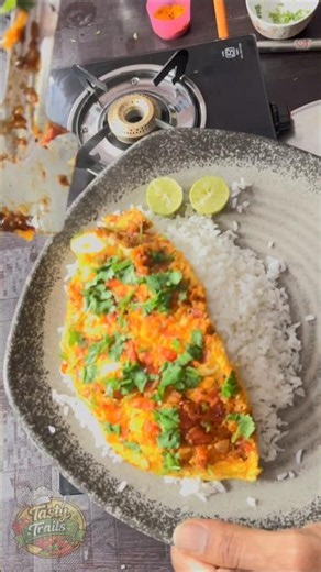 🔥 Bachelor's Special Omelette Curry | Easy & Tasty Egg Recipe #asmr #foodie #food #like#likeforlikes