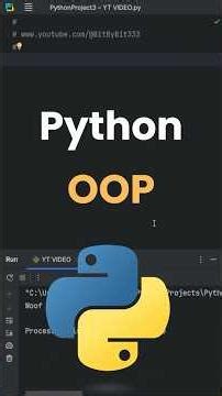 Python OOPs in 30 Seconds 🔥 | Beginners Must Watch