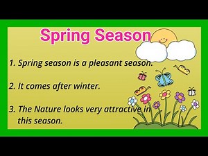 10 Lines on Spring Season🍁 in English | short essay, speech on Spring Season | Ashwin's World