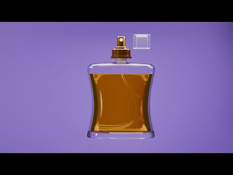 Perfume Bottle model in 3D blender