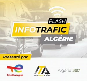 Plusieurs ralentissements sont à signaler ce dimanche sur les routes du pays. Pour connaître l’état de la circulation, suivez le FlashInfoTrafic × Algerie360, co-créé avec TotalEnergies Lubrifiants 👇 | Algerie360.com
