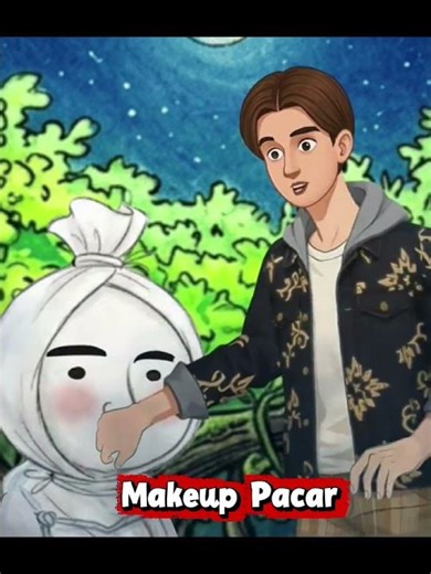 makeup pacar pocong #drama #kartun #animasi #hororindonesia