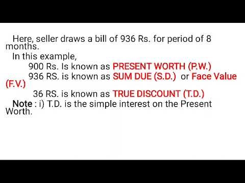 Discounting of Bill in Commercial Maths | Banker's Discount, #maths