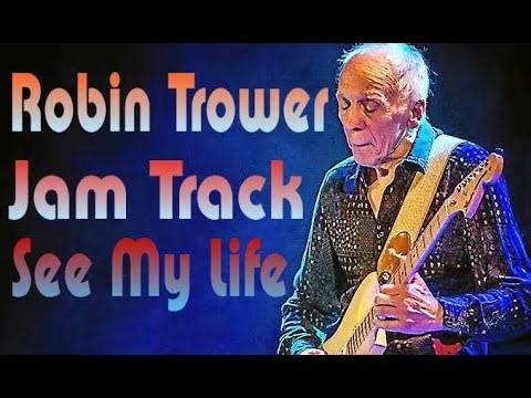 Robin Trower Backing Track /w Riff Lesson | SEE MY LIFE | Key D Minor