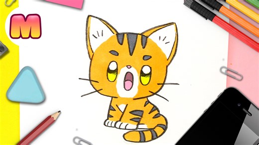 22K views · 130 reactions | Cómo dibujar un gato kawaii es fácil con este paso a paso. Si te gustan los gatos kawaii y quieres aprender a dibujar uno, no puedes perderte este tutorial. El estilo kawaii es muy apropiado para niños como para todo aquel que quiera aprender a cómo dibujar gatitos adorables, así que no dudes en suscribirte a MUY KAWAII para aprender a dibujar más animales kawaii. | 365 Bocetos | Facebook
