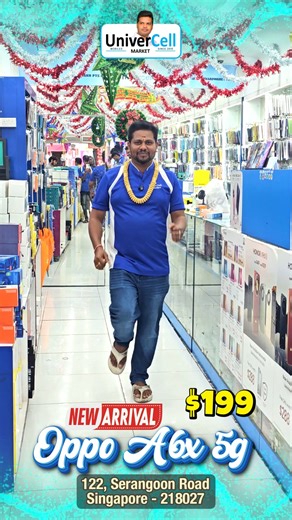 Univercell Market on Instagram: "📱✨ OPPO A6x – New Model Now Available! Upgrade your everyday experience with the brand-new OPPO A6x — smooth performance, stylish design, and reliable features at a great price! 🔥 Available now at Univercell Mobiles, Singapore 🇸🇬 📍 122 Serangoon Road, Singapore 📞 +65 6970 4895 🛍️ Why Get It From Us? ✔ 100% original product ✔ Trusted service & support ✔ Great prices & deals ✔ Wide range of accessories available Visit us today and grab the new OPPO A6x! 📱✨