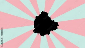 Bangalore city map animation in India with a rotating background Stock Video