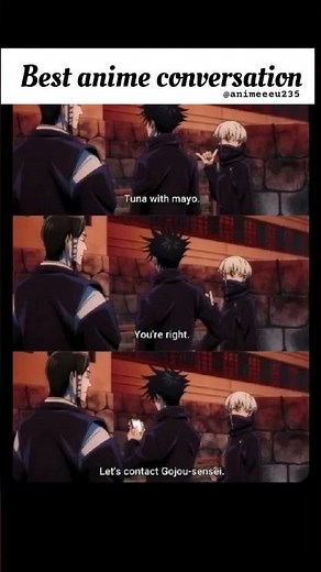Best anime conversation jujutsu kaisen season 1 #viral #anime #jujutsukaisen #jjk #gojo