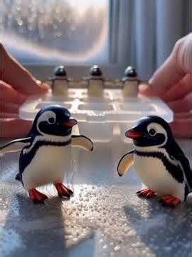 Ice cube Penguin | Adorable AI-Generated | Too Cute to Handle! #penguin #birds #cute #animals