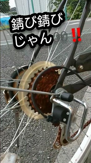 自転車のチェーン錆び錆びじゃん👀‼️