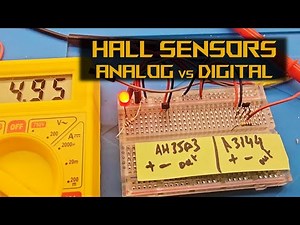 Digital and Analog Hall Sensors | AH5303 | A3144 | Arduino Hall Sesnors | Current Proximity Sensors