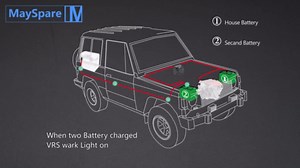 MaySpare Dual Battery Isolator Kit 12V 140Amp Voltage Sensitive Relay VSR Double Battery Automatic Charger & Wiring Cable Kit