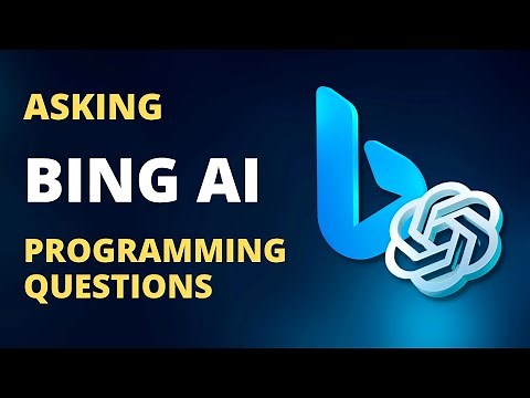 First look of Bing AI chat asking programming questions