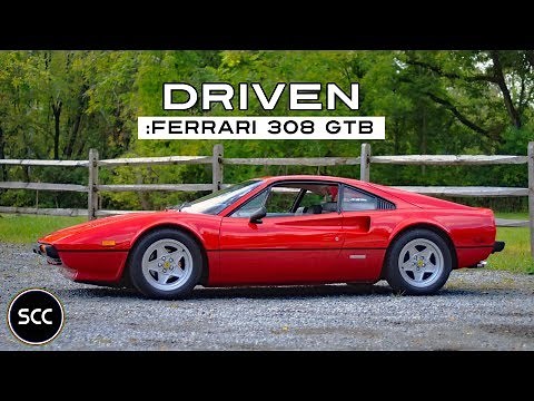 FERRARI 308 GTB 1977 - Test drive in top gear - V8 Engine sound | SCC TV