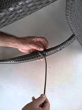 How to repair peel broken on the arm of wicker chair