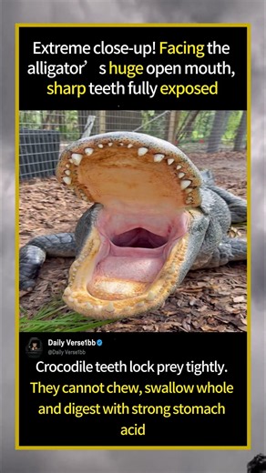 Close Look At Crocodile Mouth, Prehistoric Predator