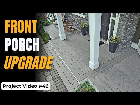 Front Porch Upgrade with PVC Decking in Cloverdale, Surrey | Pulsar Construction