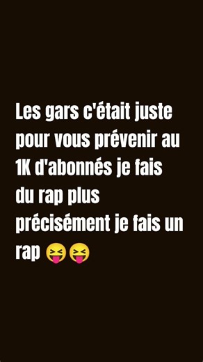 au 1K je fais du rap