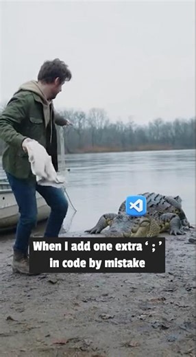 Coding with random ; be like 🐊 😂
