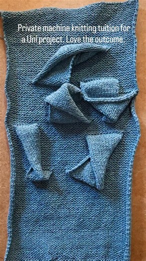 KNITWARD on Instagram: "Private machine knitting tuition for a Uni project. Lovely outcome for a complete beginner. #machineknittingcourses #machineknitting #knitting #handknitting #textiles"