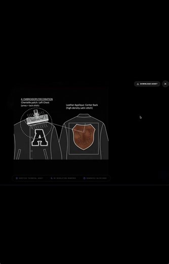 AI designs a Premium Varsity Jacket in Seconds