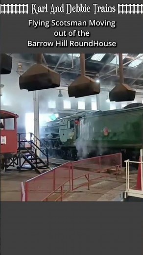 LNER Class A3 4472 Flying Scotsman Leaves Barrow Hill Roundhouse | Morning Steam Departure