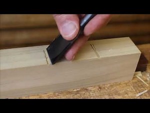 How to install a butt hinge; the traditional method of cutting the mortise