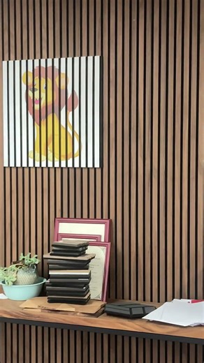 Goodbye echo, hello focus.Acoustic panels upgrade ✨ #design #interiordesign #diy