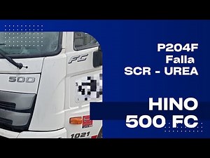 Hino 500 FC, P204F Urea system failure, #kt200