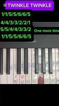 5 EASY PIANO SONGS FOR TOTAL BEGGINERS WITH NUMBERS #piano #kidspiano #pianolove #pianopiece #piano