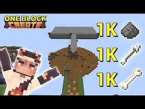 I Built a MOB FARM in CREATE ONE BLOCK