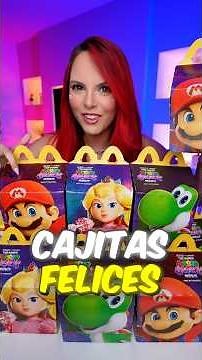 I OPENED all the MARIO GALAXY HAPPY MEALS!! ✨🍄 #happymeal #mcdonalds #mariogalaxy