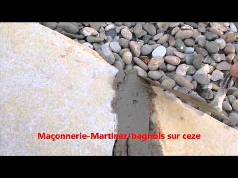 Comment faire joint des pierres plate Maçonnerie-Martinez-bagnols sur ceze