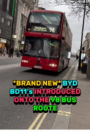 Introducing the New BYD BD11 Electric Bus on Route 98