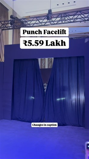 Tata Punch Facelift Launched At ₹5.59 Lakh (ex-show) - New front bumper - Slim LED DRLs - Redesigned LED headlamps - Redesigned 16-inch alloy wheels - New Connected tail lamps - New dual-tone dashboard - New steering wheel - Bigger 10.24-inch infotainment system - Digital instrument cluster - Touch panel for AC controls - New upholstery - Front & rear under thigh support - 360-degree parking camera - Auto-dimming IRVM - Wireless phone charger - Boot space: 366 (petrol) & 210L (CNG) - Gets new 1.