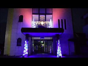 イルミネーションショー機能「Light-O-Rama」 音楽連動例(2mフォールライトコーンカスタマイズツリー4本使用) ～株式会社日研通商～