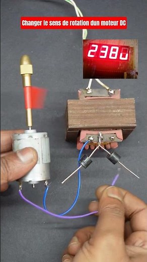 Comment Inverser le Sens de Rotation d'un Moteur DC (Astuce Facile !) ⚙️🔄