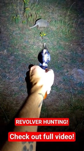 REVOLVER HUNTING! #hunting #shorts #short #revolver #hunt #pestcontrol #armadillo #38special