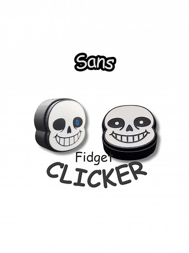 Sans Fidget Clicker – Undertale Inspired Stress Relief Toy – Gamer Gift – Desk Collectible - Etsy