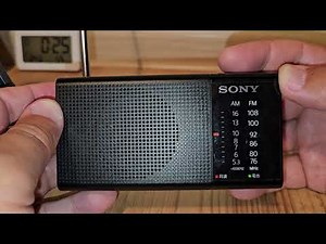Sony ICF-P36. Прием на УКВ.
