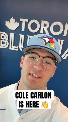 Welcome to the Toronto Blue Jays, Cole Carlon 👋👏 #MLB #Toronto #BlueJays