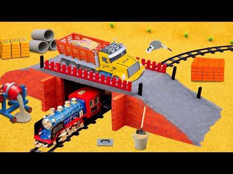 DIY Construction Science Project - Build a Strong Bridge for Train Track and Cargo Truck System