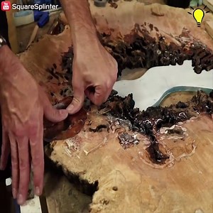 59K views · 163 reactions | Reloj de madera de resina y borde en vivo Crédito: Square Splinter, youtu.be/ps9MBHWNMnA www.instagram.com/sologratitud | Feria de Coleccionables | Facebook