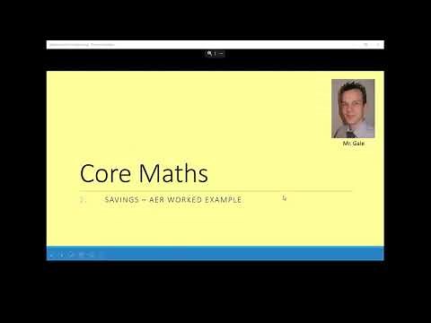 AER worked example - Core Maths annual equivalent rate