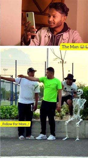 Skeleton Prank With Random Man 😂 Best Funnest Video In 2026 😂 #funny #funnyshorts #prankvideo