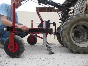 Adjustable Frame Cultivator for Walk-Behind Tractors: Earth Tools 1st Generation