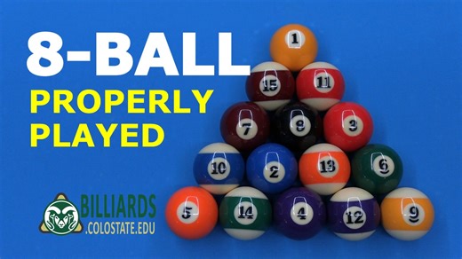 Dr. Dave discusses and demonstrates the “official rules” of 8-ball pool. It is a much better choice than common “bar rules.” For more info, see: https://youtu.be/c-4URzvawhs https://drdavepoolinfo.com/faq/game/8-ball/ https://drdavepoolinfo.com/faq/strategy/8-ball/ PS: At 1:07, I say "1 on the spot" (because the 1 was the top ball in that rack examples), but the top ball does not need to be the 1. Any stripe or solid is allowed; although, putting the 1 at the top is customary. | Dr-Dave Alciator