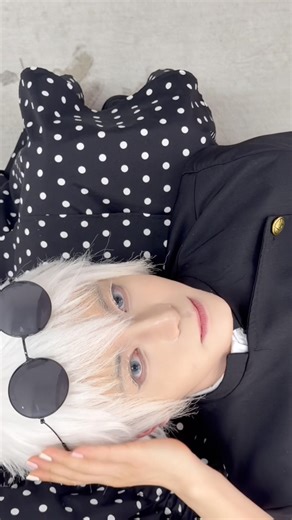 The Gojo Doll became real!!🥹🥰#gojo #cosplay #jjk #jujutsukaisen #cos