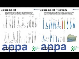 Ophthalmology Instruments | Cataract, Glaucoma Set | Appasamy Associates